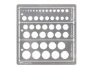 Tamiya Tamiya Craft Tools Series MODELING TEMPLATE (CIRCLE 1-12.5MM), TAM41502, by TAMIYA