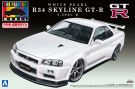 Aoshima 1/24 Prepaint model (Painted Plastic model) 32 R34 Skyline GT - R V - Spec II (White Pearl), AOS08607, by AOSHIMA