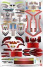 Bandai Danball Senki / Danboru Senki LBX STICKER #09 (FOR LBX PERSEUS & LBX ACHILLES DEED), BAN50433, by BANDAI