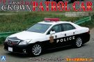 Aoshima TOYOTA CROWN GRS202 POLICE CAR 1/24 SCALE KIT (PRE-PAINTED BODY), AOS04968, by AOSHIMA