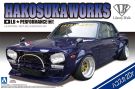 Aoshima 1/24 Liberty Walk 4 Nissan Skyline Hakosuka 2 Dr plastic kit, AOS11492, by AOSHIMA