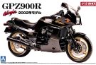 Aoshima 1/12 motorcycle 5 Kawasaki GPZ 900R Ninja '02 model (black) plastic kit, AOS42878, by AOSHIMA