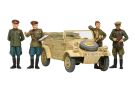 Tamiya 1/35 Military Miniature Series RUSSIAN COMMANDER STAFF CAR SET (4-FIGURES), TAM51537, by TAMIYA
