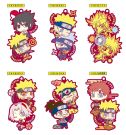 Mega House Rubber Mascot Mou Iccho! Rubber Mascot de Two-man Cel Dattebayo! 1BOX 6pcs, MEG25125, by Mega House