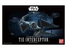 BANDAI  Star Wars Plastic Model Kit 1/72 Tie Interceptor, BAN80992, by BANDAI