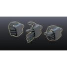 BANDAI  1/144 Builders Parts HD: MS Hand 02 Zeon Dark Gray, BAN0201309, by BANDAI