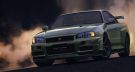Fujimi 1/24 Inch-up Disk Series No.285 Skyline GT-R V-specII Nur (w/NISMO Front Air Bumper) BNR34 Model, FUJ46662, by FUJIMI