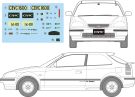 Fujimi 1/24 Inch-up Series No.184 Honda Miracle Civic SiR '96 EK4, FUJ47065, by FUJIMI
