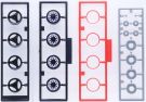 Fujimi 1/24 BBS WHEELS 17-INCH, FUJ93540, by FUJIMI