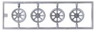 Fujimi 1/24 Wheel series RS WATANABE DEEP RIM 15-INCH, FUJ93571, by FUJIMI