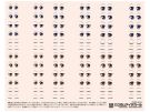 HI Q PARTS 1/12 1-C Custom Eye Decal (1 pcs), HIQ74148, by HI Q PARTS