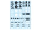 HI Q PARTS JPN DECAL 00 DARK GRAY (1PC), HIQ75039, by HI Q PARTS
