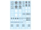 HI Q PARTS JPN DECAL 00 GRAY (1PC), HIQ75046, by HI Q PARTS