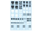 HI Q PARTS JPN DECAL 01 DARK GRAY (1PC), HIQ75077, by HI Q PARTS
