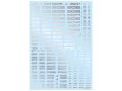 HI Q PARTS TR Decal 3 Number Silver (1pc.), HIQ73912, by HI Q PARTS