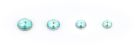 HiQParts VC Dome 3 Green M 2.5 3.0 3.5 4.0mm (5pcs Each, 20pcs), HQPVCD3-GRN-M, 