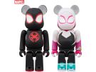 Medicom Toy BE@RBRICK Spider-Man (Miles Morales) & Spider-Gwen 2pcs Set, MED18067, by MEDICOM TOY