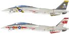 F-TOYS 1/144 US Navy F-14A Tomcat VF-84 Jolly Rogers & VF-1 Wolfpack 2 set, FTY88946, by F-Toys