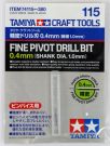 Tamiya Craft Tools FINE DRILL BIT 0.4MM (SHAFT DIAMETER 1.0MM), TAM41151, by TAMIYA