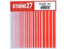 STUDIO27Line decal : Fluorescent red, stu13822, by STUDIO27