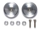 Tamiya Mini 4WD Grade Up Part GP.522 HG 17MM ALUMINUM BALL-RACE ROLLERS (RINGLESS), TAM55224, by TAMIYA