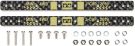 Tamiya Mini 4WD Grade Up Part HG for 13・19mm roller Carbon multi plate 1.5mm J-CUP2019, TAM51239, by TAMIYA