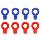 Tamiya Mini 4WD Grade Up Part Rubber Body Catches (Blue/Red) Mini 4WD Limited, TAM53936, by TAMIYA