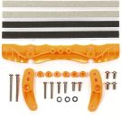 Tamiya Mini 4WD Grade Up Part BRAKE SET (FOR AR CHASSIS) (ORANGE) (MINI 4WD LIMITED), TAM55589, by TAMIYA
