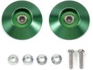 Tamiya 1/32 Mini 4WD Grade Up Part HG 19MM ALL ALUMINUM BEARING ROLLER (TAPER TYPE GREEN), TAM56098, by TAMIYA