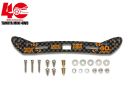 Tamiya Mini 4WD Grade Up Part MINI 4WD 40TH ANNIVERSARY HG CARBON STAY FOR WIDE FRONT SLIDING DAMPER (2MM), TAM56418, by TAMIYA