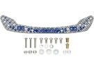 Tamiya MINI 4WD SPECIAL PROJECT Grade Up Part Fully Cowled 30th Anniv. HG Carbon Front Stay (1.5mm / Silver), TAM56746, by TAMIYA
