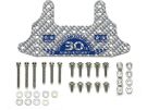 Tamiya MINI 4WD SPECIAL PROJECT Grade Up Part Fully Cowled 30th Anniv. HG Carbon Rear Brake Stay (1.5mm / Silver), TAM56753, by TAMIYA