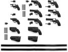 TOMYTEC 1/12 Little Armory LA074 Revolver Set A, TMT17012, by TOMYTEC