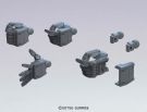 BANDAI  1/144 Builders Parts: MS Hand 01 (EFSF) Dark Gray, BAN0201503, by BANDAI