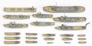 Hasegawa 1/700 Water Line 509 Scene Accessory Tug Boat Set plastic kit, HAS95090, by HASEGAWA