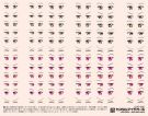 HI Q PARTS 1/12 5-C Custom Eyes Decale, HIQ74186, by HI Q PARTS