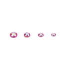 HI Q PARTS VC Dome 3 Pink M 2.5, 3.0, 3.5, 4.0mm (5pcs For Each Size, Total 20pcs), HIQ75503, by HI Q PARTS