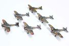 Platz 1/144 "The Magnificent Kotobuki Complete Edition" Hayabusa Model 1 Kotobukiya Squadron 6 Aircraft Set, PLZ67927, by PLATZ