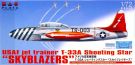 Platz 1/72 US Air Force Trainer T-33A Shooting Star "Sky Blazers", PLZ70712, by PLATZ
