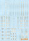 HI Q PARTS 1/144 RB03 Dashboard Decals One Color Orange (1 sheet), HIQ89661, by HI Q PARTS