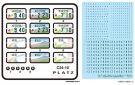 Platz 1/24 Regional License Plates Set, Part.2 (Shizuoka/Fujisan/Narita/Nara), PLZ79692, by PLATZ