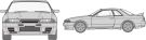Fujimi 1/24 Inch-up Disk Series No.286 NISSAN SKYLINE GT-R (BNR32 GROUP-A RACING), FUJ46679, by FUJIMI