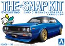 Aoshima 1/32 The Snap Kit No.18-SP4 Nissan C110 Skyline GT-R Custom (Metallic Blue), AOS66898, by AOSHIMA