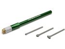 Wave HG Micro Scraper Set 3 types of scrapers + green grip, WAV86901, by WAVE
