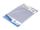 Wave Plastic Plate (Gray) with Scale Thickness 2.0mm Scale printing: Blue, WAV24104, by WAVE