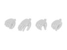 Wave Wave Option System New F Hands Round M White, WAV17529, by WAVE