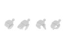 Wave Wave Option System New F Hands Square S White, WAV17628, by WAVE