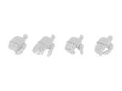 Wave Wave Option System New F Hands Square M White, WAV17727, by WAVE