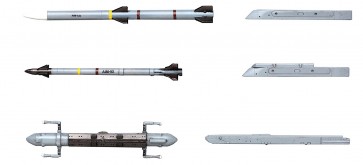 Hasegawa  1/72 Aircraft Weapon Ⅷ American air-to-air missiles and jamming pod , HASX72-13, by HASEGAWA