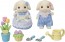 Epoch Sylvanian Families Flower Set -Flora Rabbit Siblings, EPC53098, by Epoch